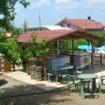 Onlywood Gazebo in Legno impregnato TIP 4 x 4,8 Tetto Antivento - Personalizzabile-46801