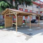 Onlywood Gazebo in Legno impregnato TIP 4,8 x 4 Tetto Antivento - Personalizzabile-86282