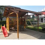 Onlywood Gazebo in Legno impregnato TIP 4,8 x 4 Tetto Antivento - Personalizzabile - foto 22