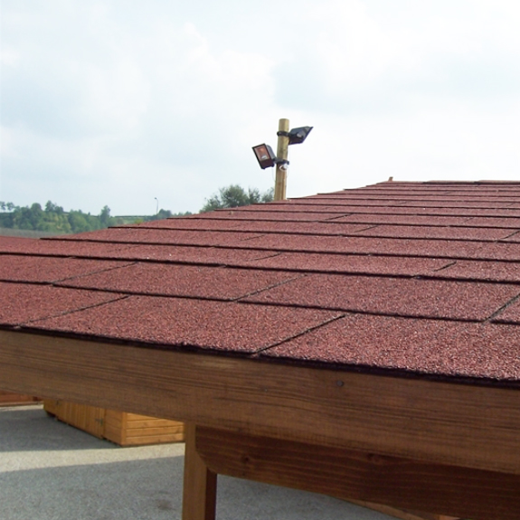 Tegole Canadesi Impermeabili Rosse per Gazebo TIP 4 X 7 Metri-0
