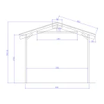 Onlywood Gazebo in Legno impregnato TIP 4,8 x 4 Tetto Antivento - Personalizzabile - foto 7