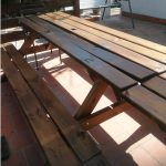 Tavolo Picnic PROMO 8 posti - 200 cm - con Foro per Ombrellone-47881