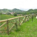 Onlywood Staccionata in Legno a Croce Sant'Andrea in Pino. Dimensioni (misure L 150 centimetri x H 150 centimetri). Modulo continuativo con 1 piantone-48964