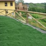 Onlywood Staccionata a Croce S. Andrea in Pino Certificato (misure L 150cm x H 150cm) - Modulo iniziale con 2 piantoni-48982