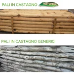 Onlywood Staccionata Croce S. Andrea in Castagno scortecciato (dimensioni L 150cm x H 150cm) - Modulo Iniziale con 2 piantoni-48927