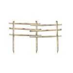 Onlywood Staccionata per Cavalli Valdostana a mezzi pali in Castagno Scortecciato H. 250 CM-0