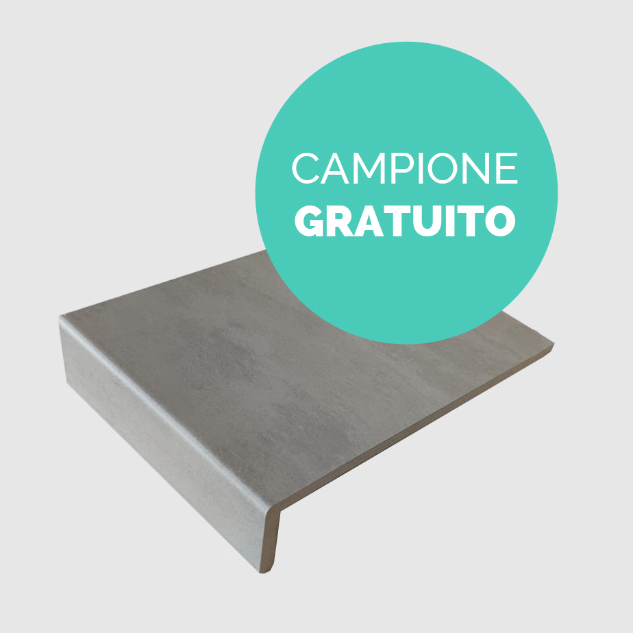 Campione Gradino LIGHT GREY STONE Rivestimento Scale-0