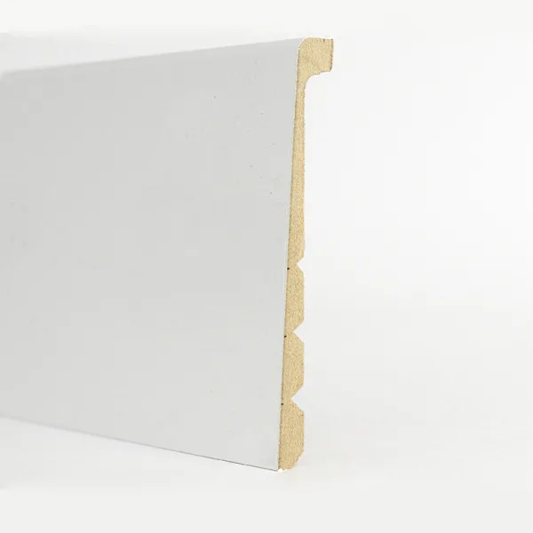 CAMPIONE - Copri Battiscopa Eve Bianco in MDF - 16 x 130 mm-0