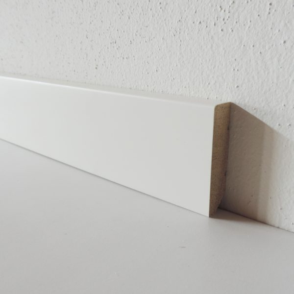 CAMPIONE - Battiscopa 50x13 mm Legno bianco-0
