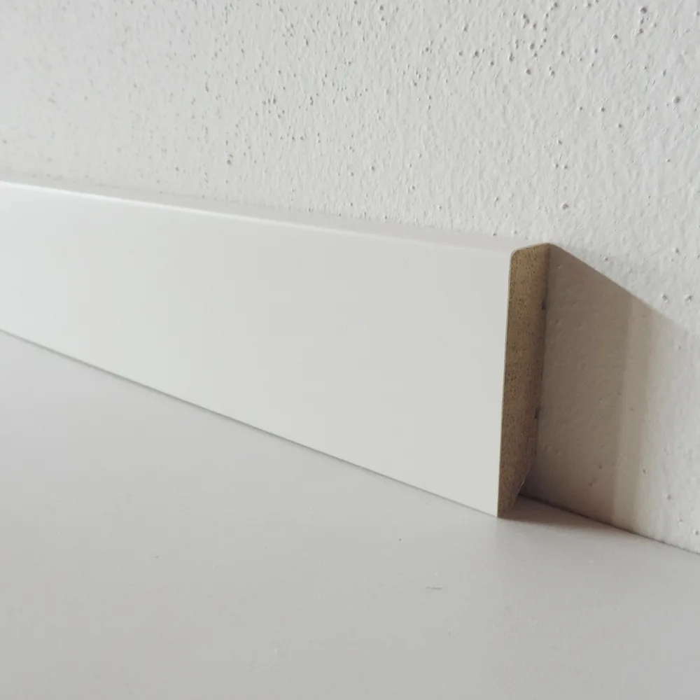 CAMPIONE - Battiscopa 50x13 mm Legno bianco-0
