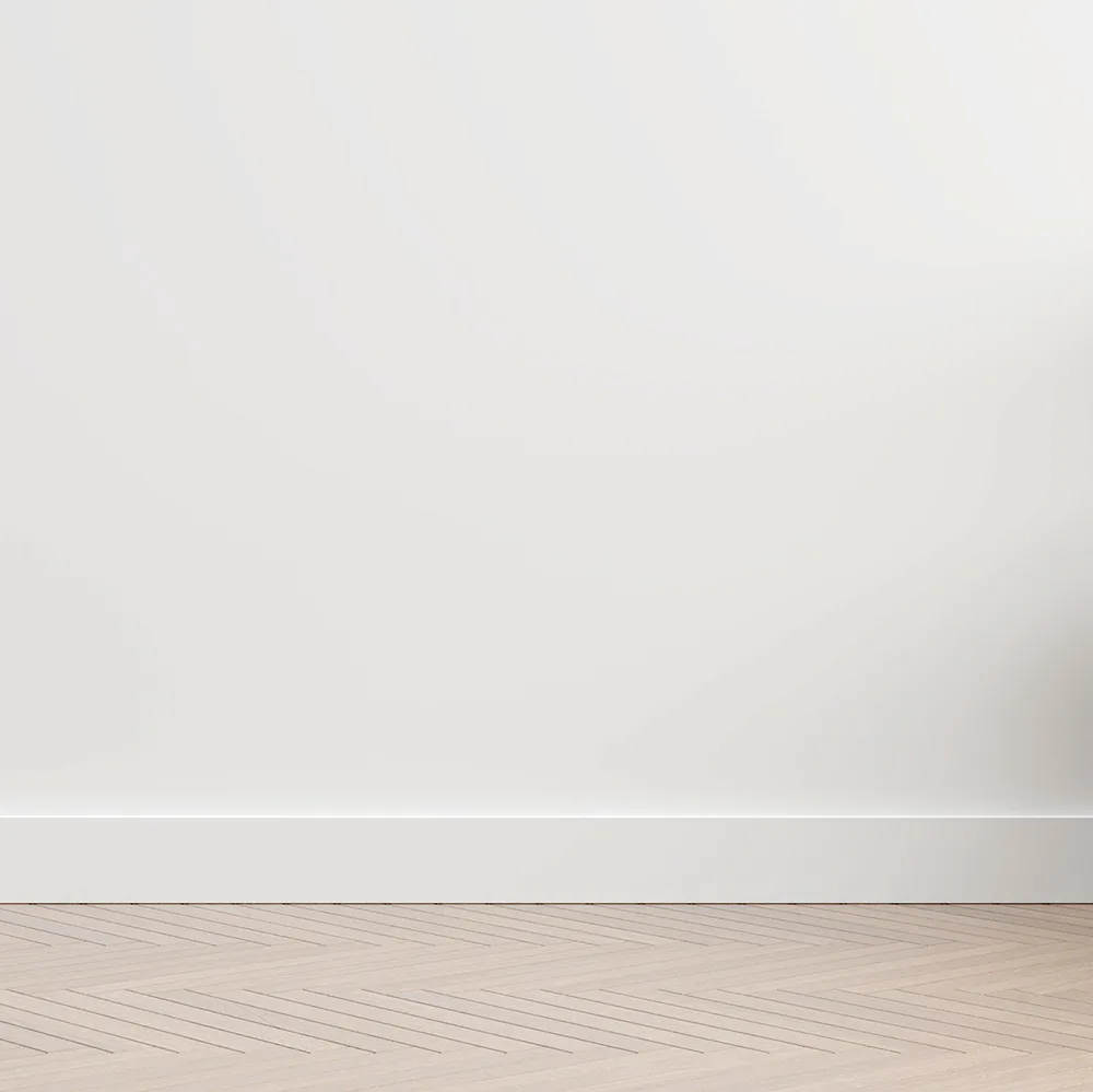 Onlywood Battiscopa MDF Bianco Liscio EVE - 12 x 80 mm - Asta da 2,4 m - Verniciabile-75758