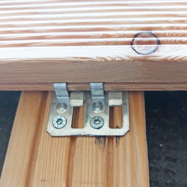 CLIP FISSAGGIO per pavimento in LARICE - 1 Clip-0