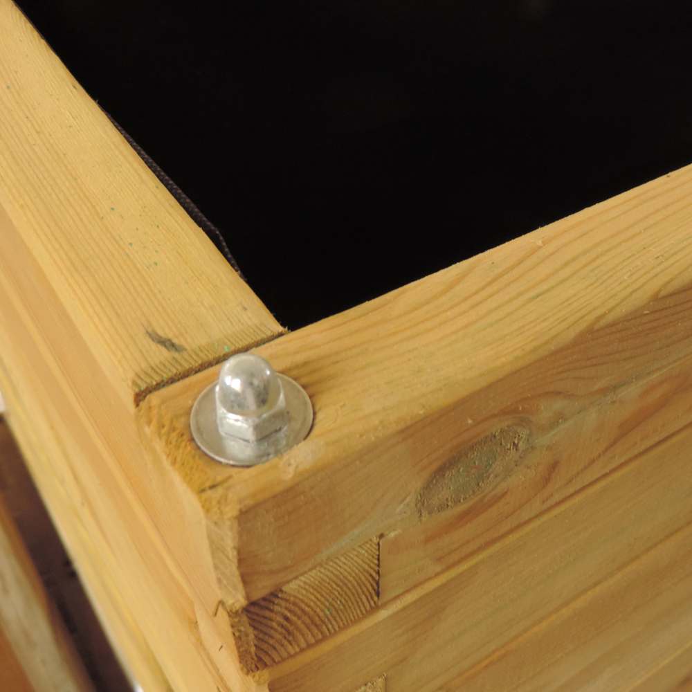 SET 4 Fioriere in legno LINEA PROFESSIONALE 150x50x45,5 h cm con Rivestimento-54027