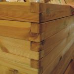 SET 4 Fioriere in legno LINEA PROFESSIONALE 150x50x45,5 h cm con Rivestimento-54033