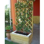 SET 4 Fioriere in legno LINEA PROFESSIONALE 100x50x45,5 h cm con Rivestimento-53992