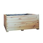 SET 4 Fioriere in legno LINEA PROFESSIONALE 150x50x45,5 h cm con Rivestimento-54029