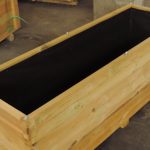 SET 4 Fioriere in legno LINEA PROFESSIONALE 100x50x45,5 h cm con Rivestimento-53985