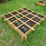 Onlywood Orto Rialzato Legno 16 Scomparti in Pino Trattato 120 x 120 x 18 cm-0