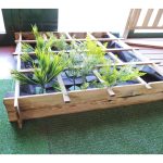 Onlywood Orto Rialzato Legno 16 Scomparti in Pino Trattato 120 x 120 x 18 cm-53955