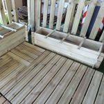 Onlywood Orto Rialzato Legno 4 Scomparti in Pino Trattato 120 x 40 x 27 cm-53959