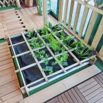 Onlywood Orto Rialzato Legno 16 Scomparti in Pino Trattato 120 x 120 x 18 cm-54269