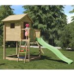 Parco Giochi in Legno Autoclavato Fungoo GALAXY S Torre con Altalene e Scivolo-54102