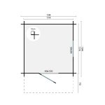 Onlywood Casetta in Legno per bambini FINLAND 194 x 194 cm-89470