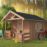 Onlywood Casetta in Legno per bambini MARII 235 x 235 ccm -89460