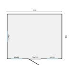 Onlywood Casetta in Legno per bambini LOLA 220 x 180 cm-89466