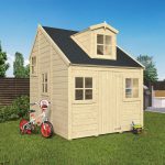 Onlywood Casetta in Legno per bambini ALICE 180 X 240 cm-0