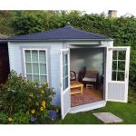 Onlywood Casetta da giardino Angolare in legno ASMUND - 300 x 300 cm-55021