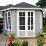 Onlywood Casetta in legno da giardino NORA - 354 x 316 cm - Spessore 34 mm-55122