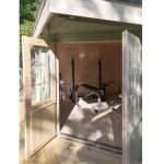 Onlywood Casetta da giardino Angolare in legno HELGE - 500 x 350 cm-55260