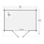 Onlywood Casetta in legno da giardino ANJA - 295 x 200 cm-54795