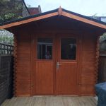 Onlywood Casetta in legno da giardino GITTE - 260 x 260 cm-54789