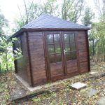 Onlywood Casetta in legno da giardino HALVAR - 300 x 300 cm-55136