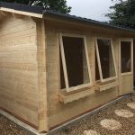 Onlywood Casetta in legno da giardino JUSTINE - 500 x 250 cm-55284