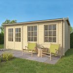 Onlywood Casetta in legno da giardino JUSTINE - 500 x 250 cm-0