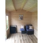 Onlywood Casetta in legno da giardino JUSTINE - 500 x 250 cm-55276