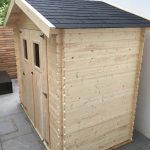 Onlywood Casetta in legno da giardino MALVA - 260 x 150 cm - Con Pavimento -54782