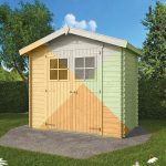 Onlywood Casetta in legno da giardino MALVA - 260 x 150 cm - Con Pavimento -0