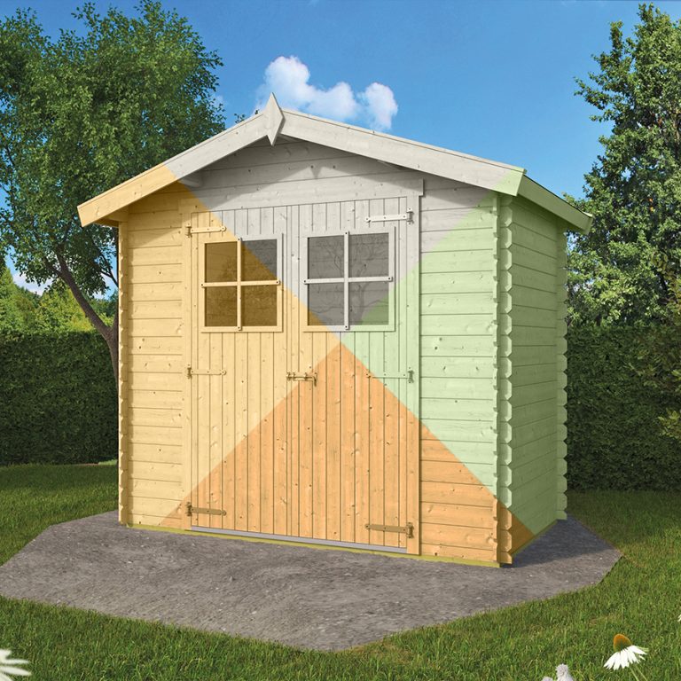 Onlywood Casetta in legno da giardino MALVA - 260 x 150 cm - Con Pavimento -0