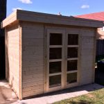 Onlywood Casetta in legno da giardino MINI MODERN - 300 x 200 cm-0