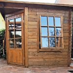 Onlywood Casetta da giardino Angolare in legno JOS - 250 x 250 cm-56928