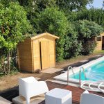 Onlywood Casetta in legno da giardino IRINA - 200 x 155 cm-81046