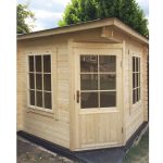 Onlywood Casetta da giardino Angolare in legno JOS - 250 x 250 cm-54982