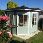 Onlywood Casetta da giardino Angolare in legno JOS - 250 x 250 cm-54986