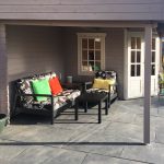 Onlywood Casetta in legno con tettoia laterale STIG 500 X 300 cm-55294