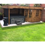 Onlywood Casetta in legno con tettoia laterale STIG 500 X 300 cm-55296