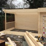 Onlywood Casetta in legno con tettoia laterale MAJA 640 X 240 cm-54923